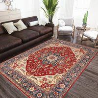 Hand Knotted Heriz Rug 247 x 296 cm (ID 8597325512875)