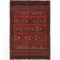 Bedroom Flatweave Kilim 4' 6" x 6' 9" (ft) - No. R22254