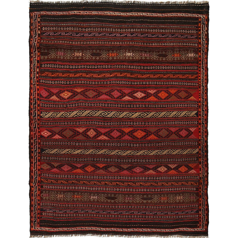 Dining Room Kilim 4' 8" x 6' 2" (ft) - No. R22273