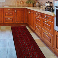 Handmade Bokhara Wool Runner 80 x 191 cm (ID 24134)