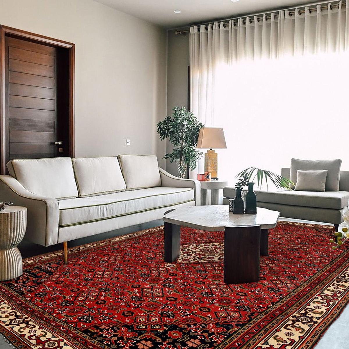 Handmade Kashan Wool Carpet 227 x 324 cm (ID R24264)