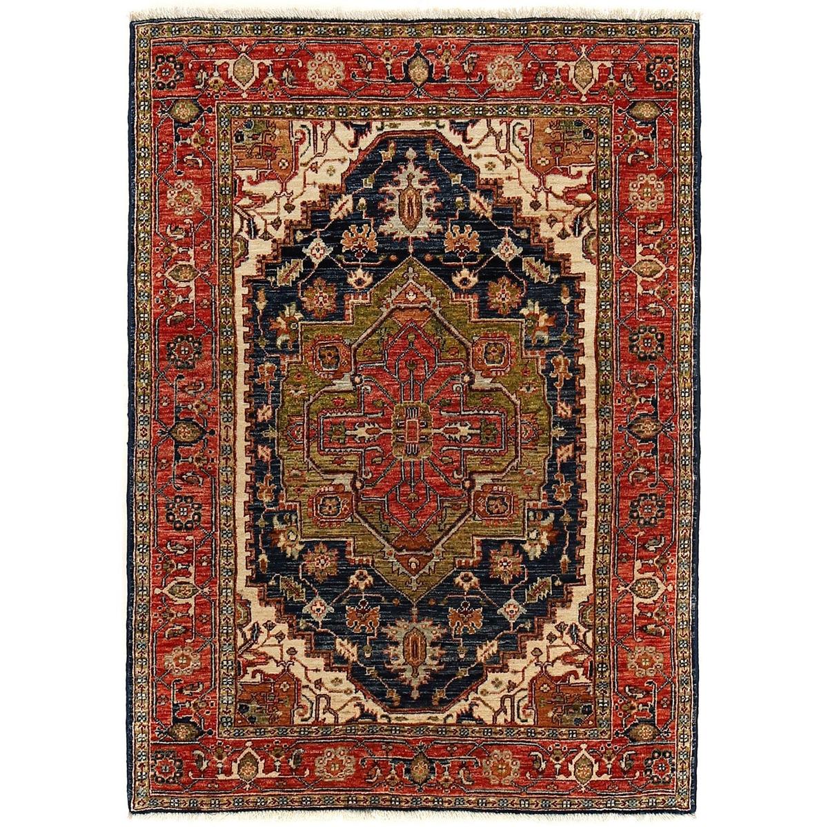 Handmade Heriz Wool Area Rug 3'9 x 5'7 (ID R24273)