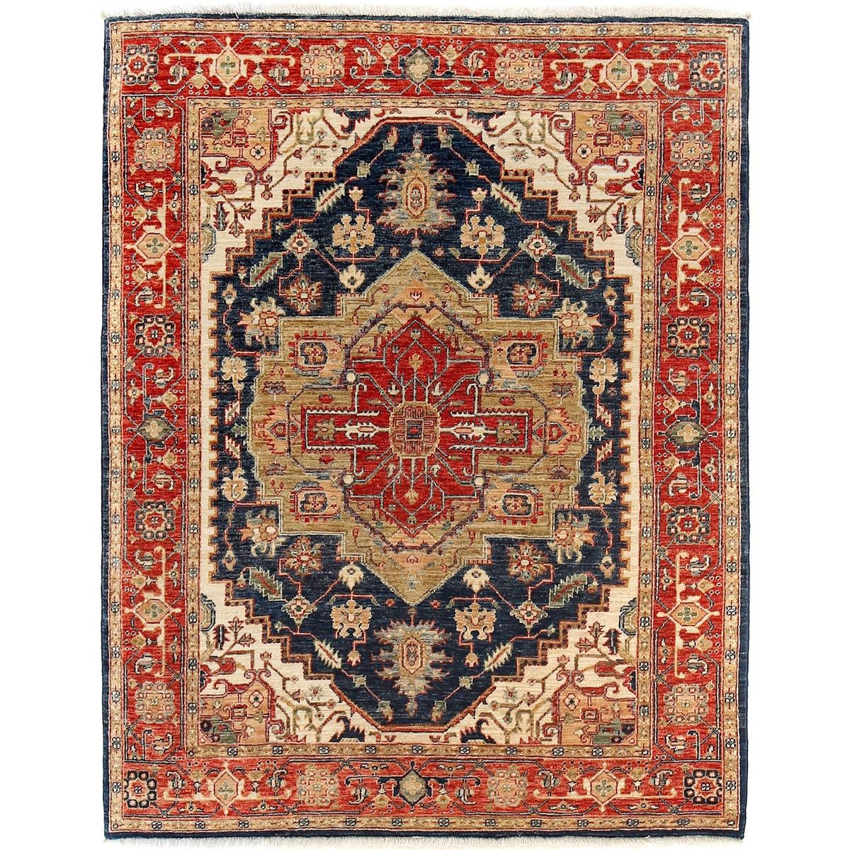 Heriz Handmade Wool Oriental Area Rug 148x193 cm (ID R24290)