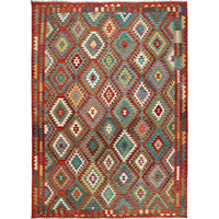 Handmade Vegetable Kilim 8' 3 x 11' 1 (ft) - No. R26103