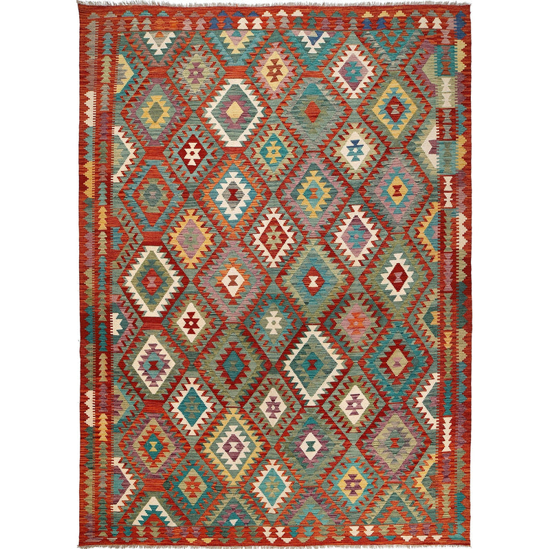 Handmade Vegetable Kilim 8' 3 x 11' 1 (ft) - No. R26103