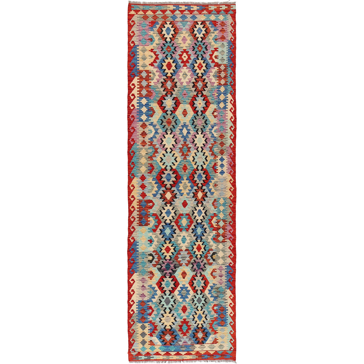 Vegetable Kelim Runner 2' 7 x 9' 7 (ft) - No. R26113