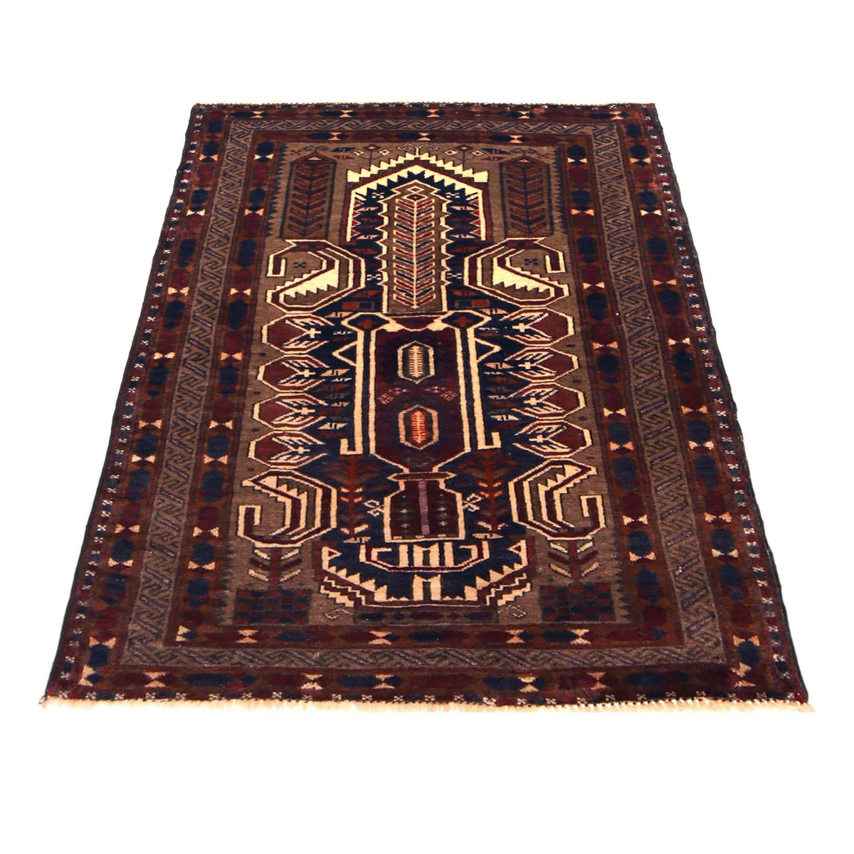 Handmade Prayer Rug 2' 9" x 3' 10" (ft) - No. R36523