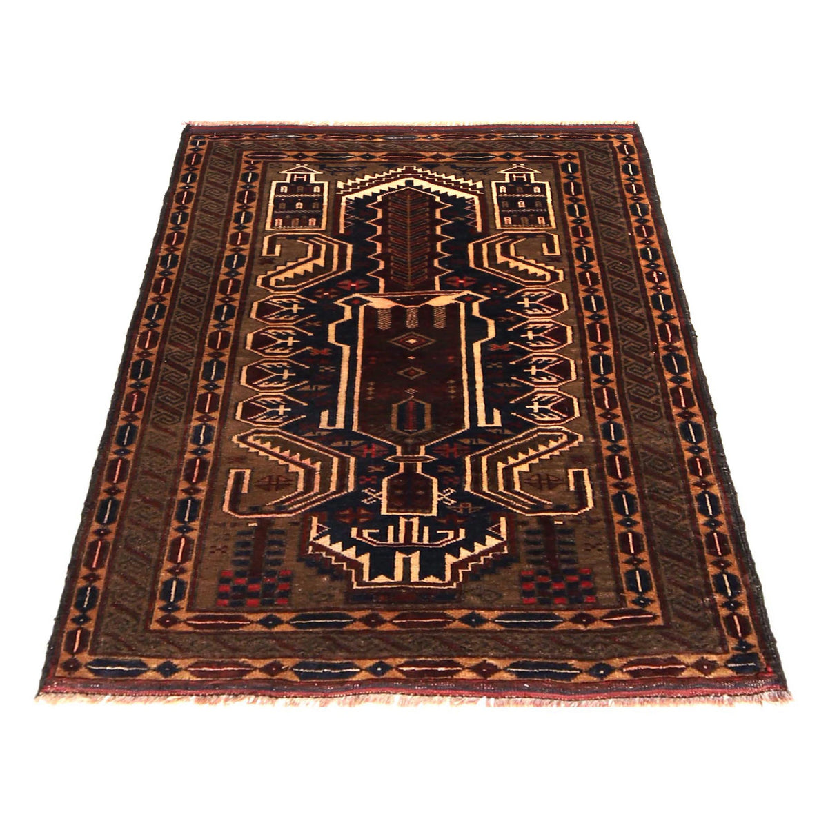 Small Prayer Rug 2' 9" x 3' 10" (ft) - No. R36524