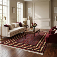 Handmade Wool Khoja Roshnai Rug 95 x 146 (cm) (ID B21051)