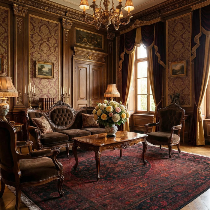 Majesty of the Red Eclipse Rug 244 x 305 cm