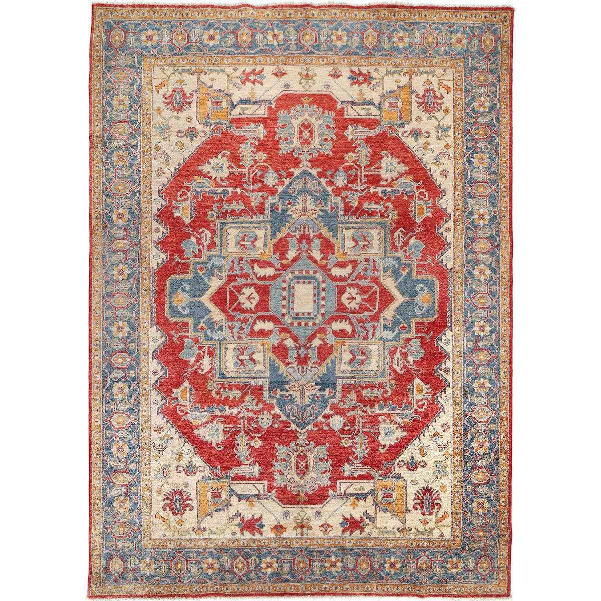 Handmade Persian Heriz Wool Area Rug Premium Oriental (ID W14241)