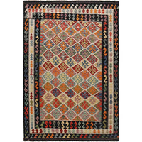 Handmade Vegetable Kilim 5' 8" x 8' 2" (ft) - No. W30121