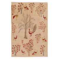 Hand-Knotted Tree of Life Carpet 5' 4" x 8' 1" (ft) - No. W34062