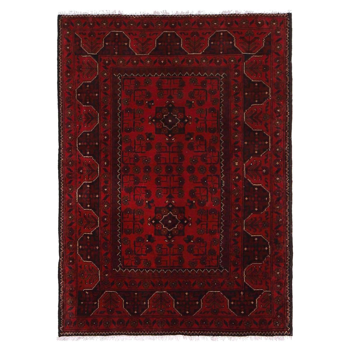 Handmade Wool Oriental Area Rug 105x141 cm (ID W34106)