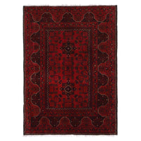 Handmade Wool Oriental Area Rug 105x141 cm (ID W34106)