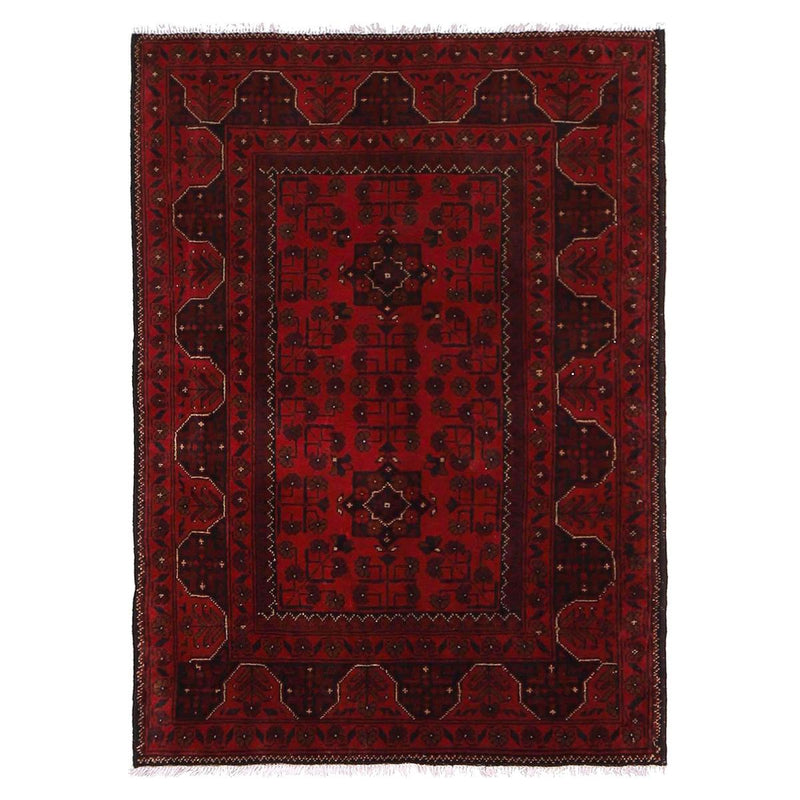 Handmade Wool Oriental Area Rug 105x141 cm (ID W34106)