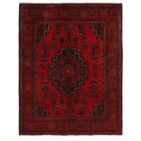 Handmade Wool Khal Mohammadi Area Rug Red 41x59in (ID W34111)