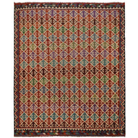 Handmade Vegetable Kilim 9' 11" x 13' 0" (ft) - No. W35577