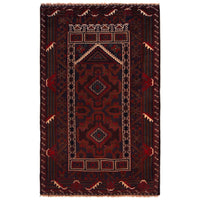 Small Prayer Rug 2' 10" x 4' 11" (ft) - No. W35892