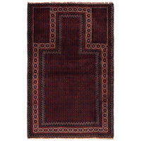Handmade Jaye Namaz 2' 11" x 4' 7" (ft) - No. W35906