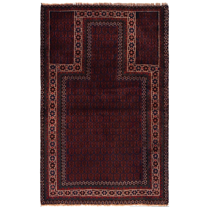 Handmade Jaye Namaz 2' 11" x 4' 7" (ft) - No. W35906