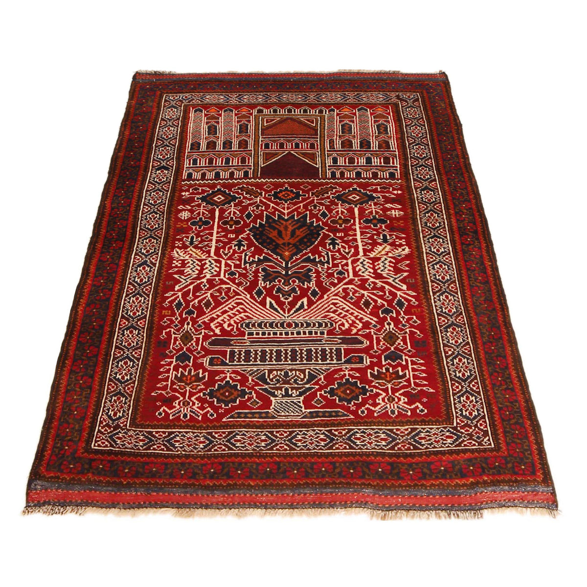 Fine Quality Prayer Rug 3' 4" x 4' 11" (ft) - No. W35910