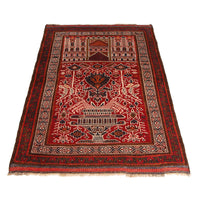 Fine Quality Prayer Rug 3' 4" x 4' 11" (ft) - No. W35910