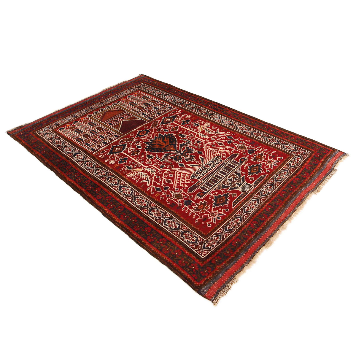 Fine Quality Prayer Rug 3' 4" x 4' 11" (ft) - No. W35910