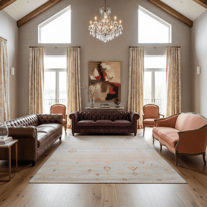 Desert Blush Motifs Rug - Aladdinrugs