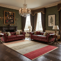 Rust Horizon Layers Rug - Aladdinrugs