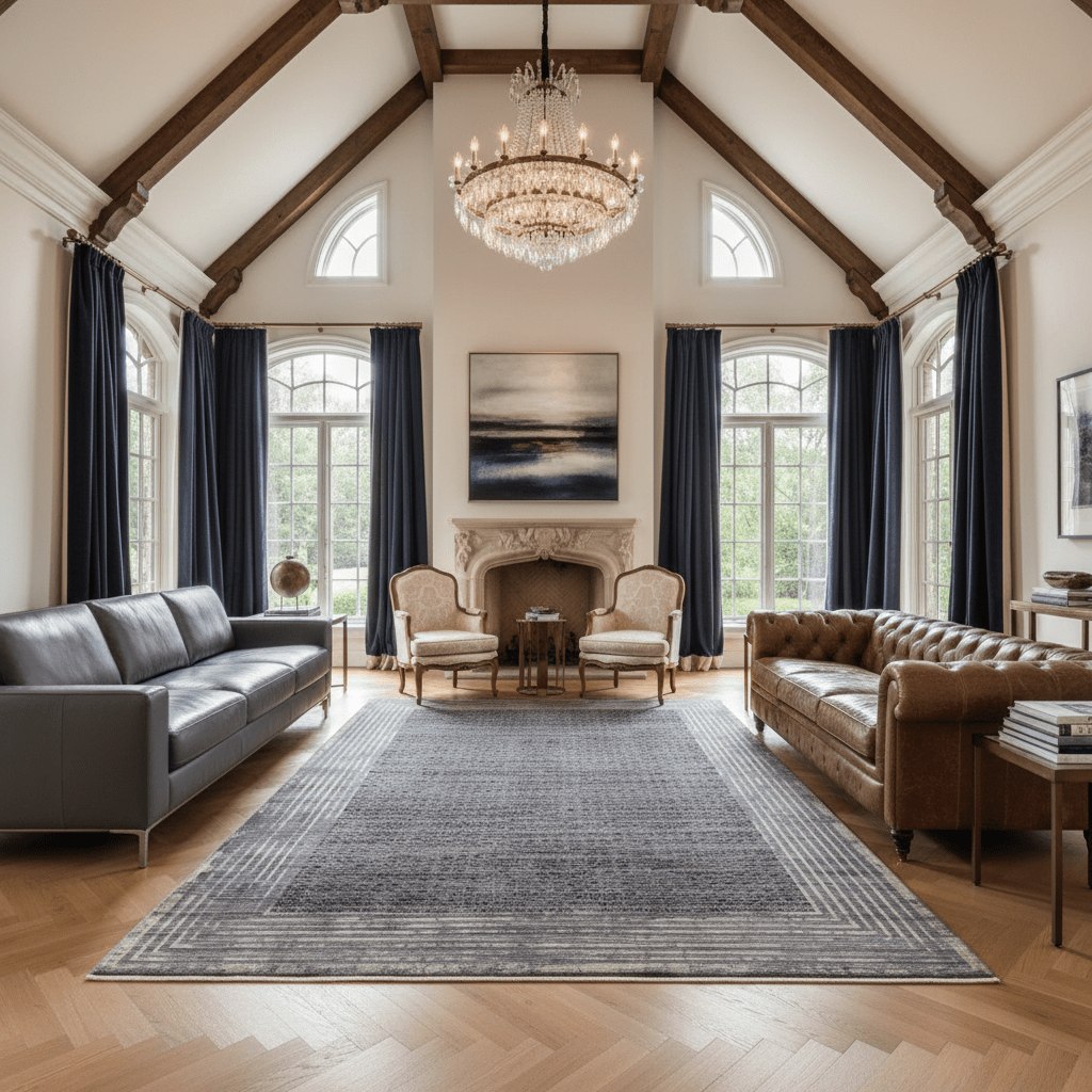 Smoked Steppe Geometry Rug - Aladdinrugs