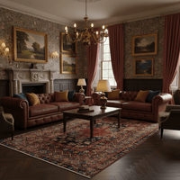 Tribal Ember Persian Rug - Aladdinrugs