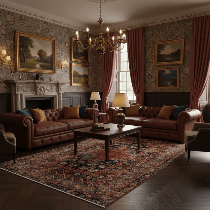 Tribal Ember Persian Rug - Aladdinrugs