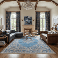 Blue Royal Turkish Rug - Aladdinrugs