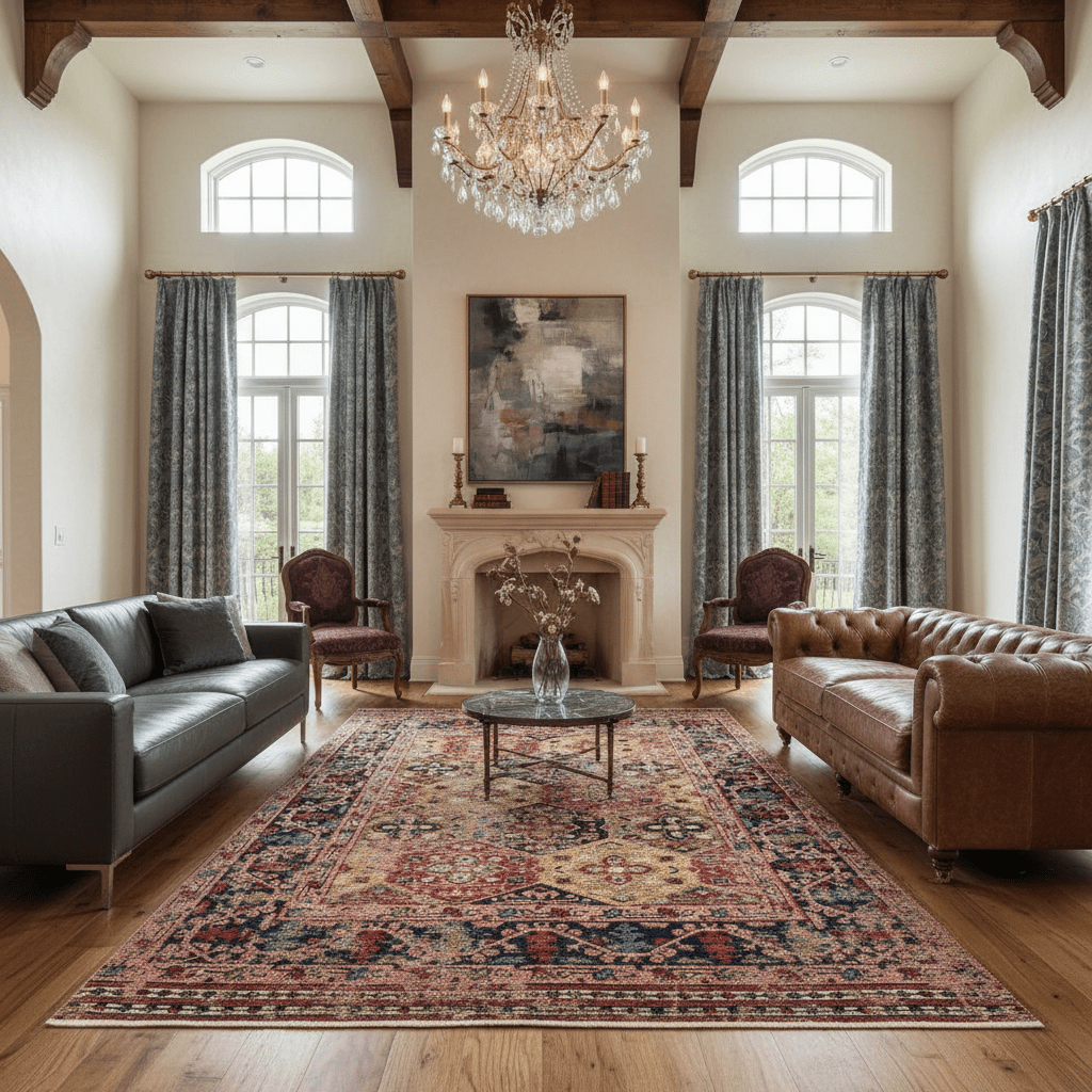 Rustic Jewel Persian Rug - Aladdinrugs