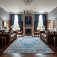 Blue Royal Turkish Rug - Aladdinrugs