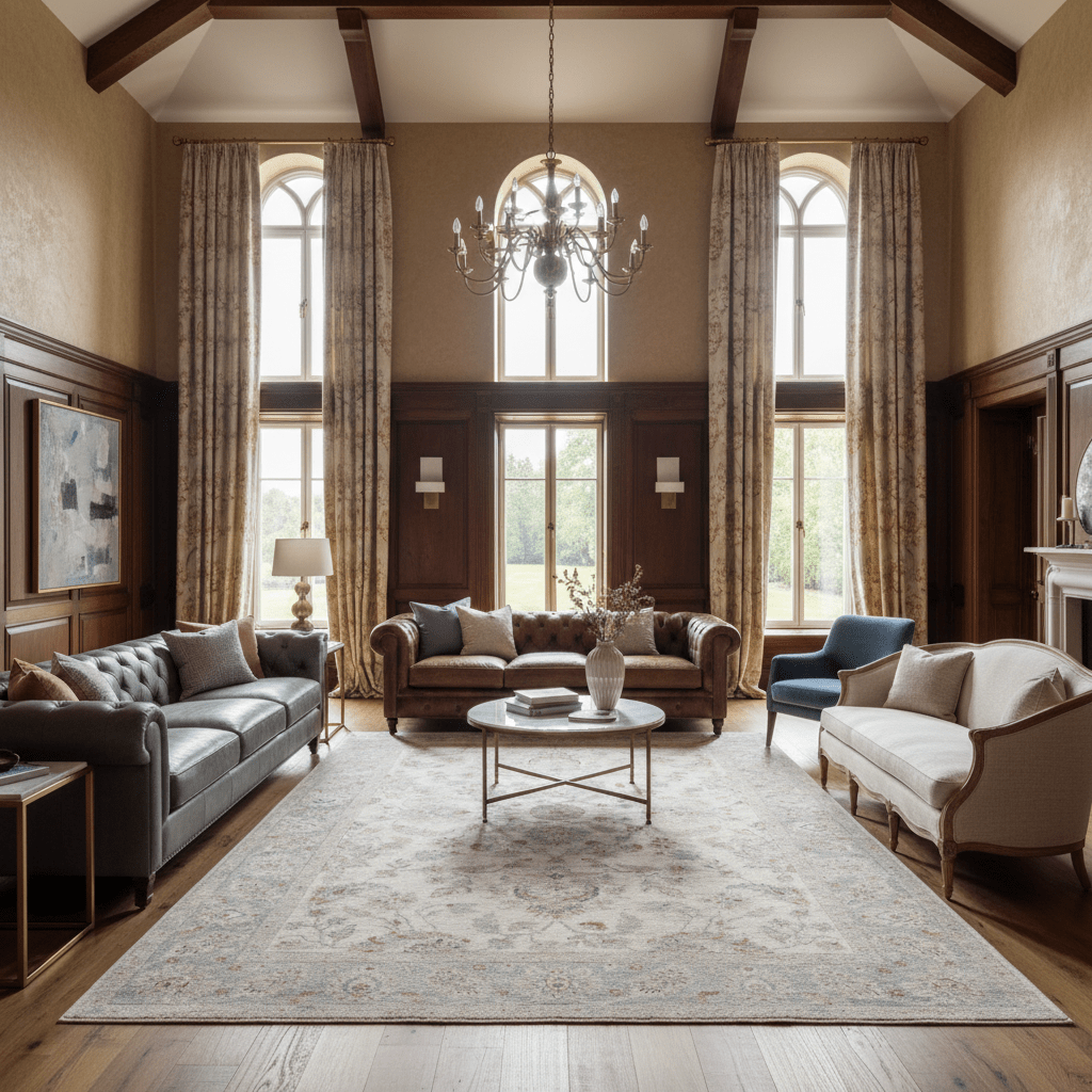 Ethereal Ivory Mosaic Rug - Aladdinrugs