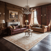 Antique Rose Filigree Rug - Aladdinrugs