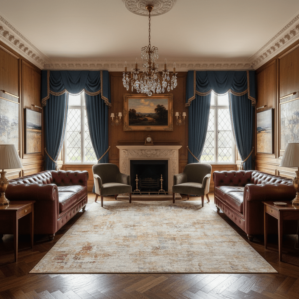 Sunwashed Ember Canvas Rug - Aladdinrugs