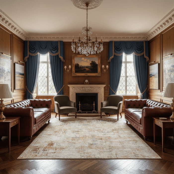 Sunwashed Ember Canvas Rug - Aladdinrugs