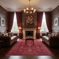 Red Oasis Heirloom Turkish Rug - Aladdinrugs