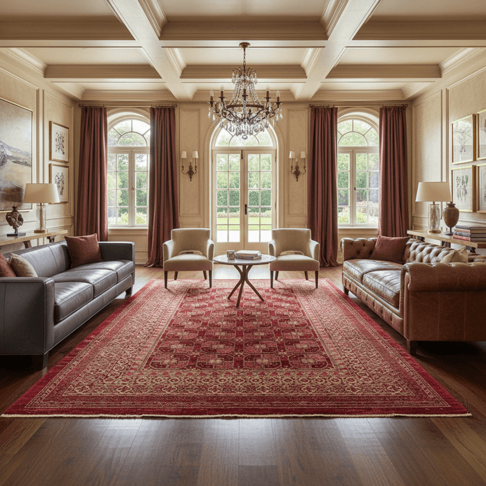 Royal Octagon Grid Rug - Aladdinrugs