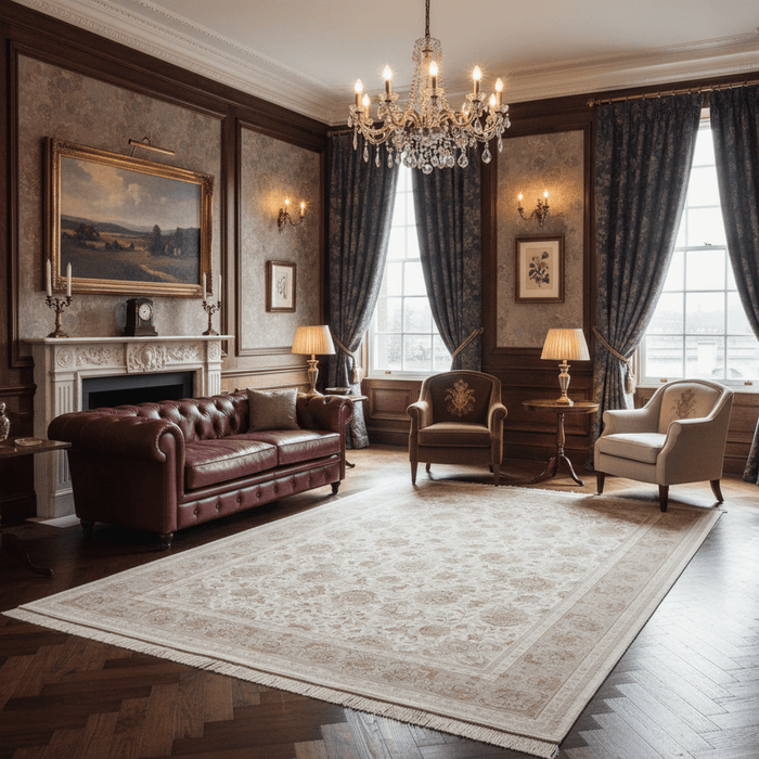 Royal Opaline Bloom Persian Rug - Aladdinrugs