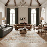 Sunwashed Ember Canvas Rug - Aladdinrugs