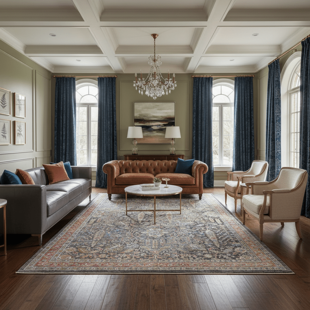 Ash Rose Palace Rug - Aladdinrugs