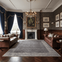Smoked Steppe Geometry Rug - Aladdinrugs