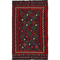 Hand Knotted Suzuni Kelim 5' 1" x 8' 5" (ft) - No. Y16037