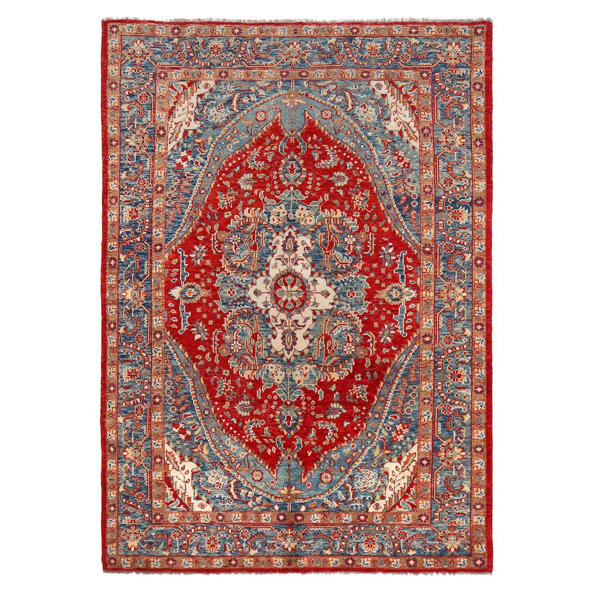 Handmade Heriz Wool Area Rug 202x291 cm (ID Y33038)