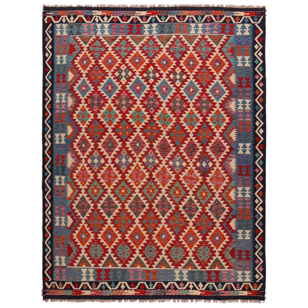 Handmade Vegetable Kelim 6' 1" x 8' 2" (ft) - No. Y35599