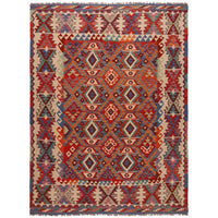 Handmade Vegetable Kilim 6' 5" x 8' 7" (ft) - No. Y35600